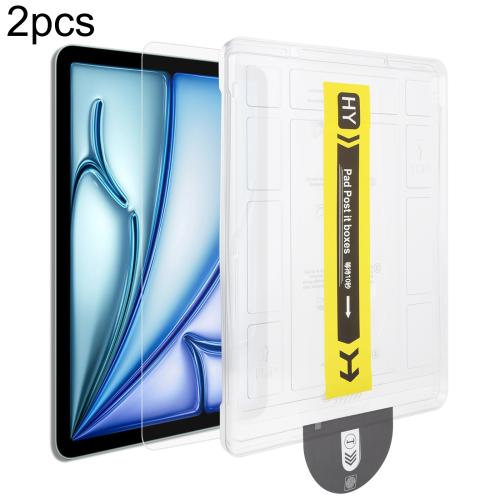 

For iPad Air 11 2024 2pcs Dust-Free Easy Install HD Tempered Glass Film