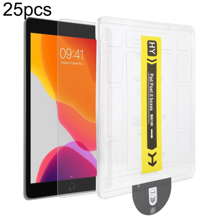 

For iPad 10.2 2021 / 2020 25pcs Dust-Free Easy Install HD Tempered Glass Film