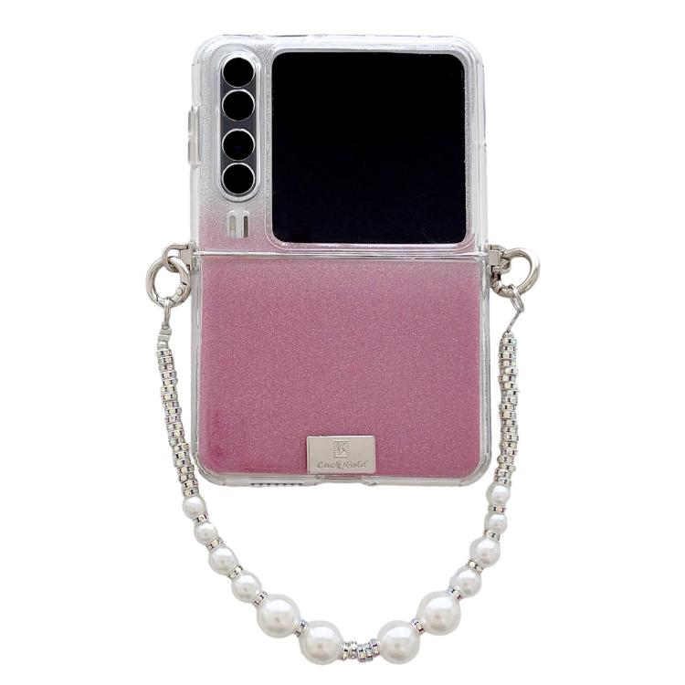 

For Huawei Pura X TPU Side Buckle Glitter Portable Style Phone Case(Gradient Pink)