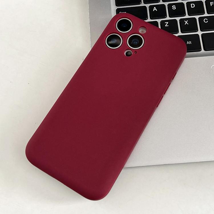 

For iPhone 14 Pro Fine Hole Insert Card Slot TPU Phone Case(Red)