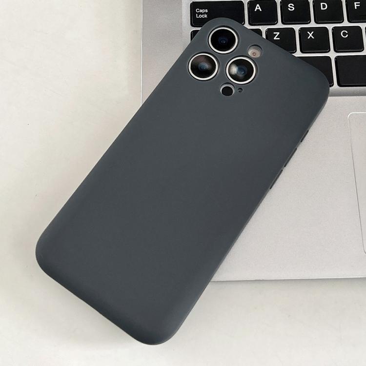 

For iPhone 12 Pro Fine Hole Insert Card Slot TPU Phone Case(Grey)