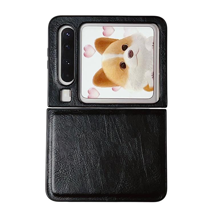 

For Huawei Pura X Crazy Horse Pattern Two-Stage Phone Case(Black)