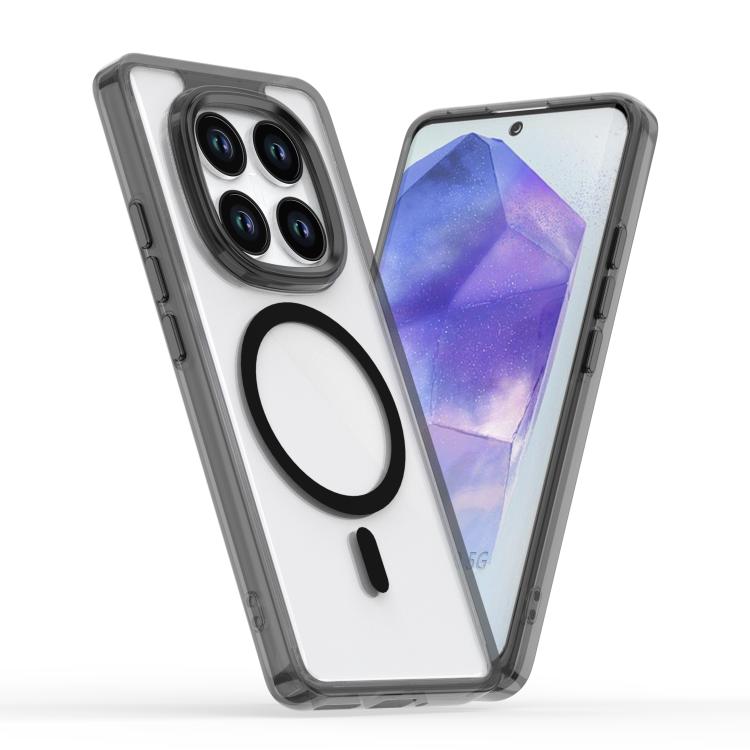 

For Redmi Note 14 Pro 5G / 4G Global MagSafe Magnetic Clear Phone Case(Black)