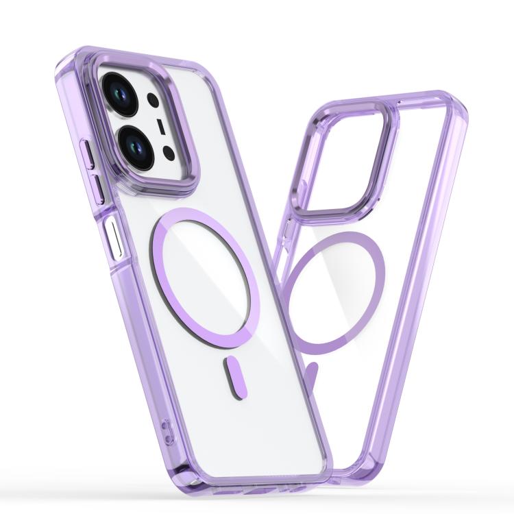 For Redmi 15C 5G / 4G Global 171mm MagSafe Magnetic Clear Phone Case(Purple)