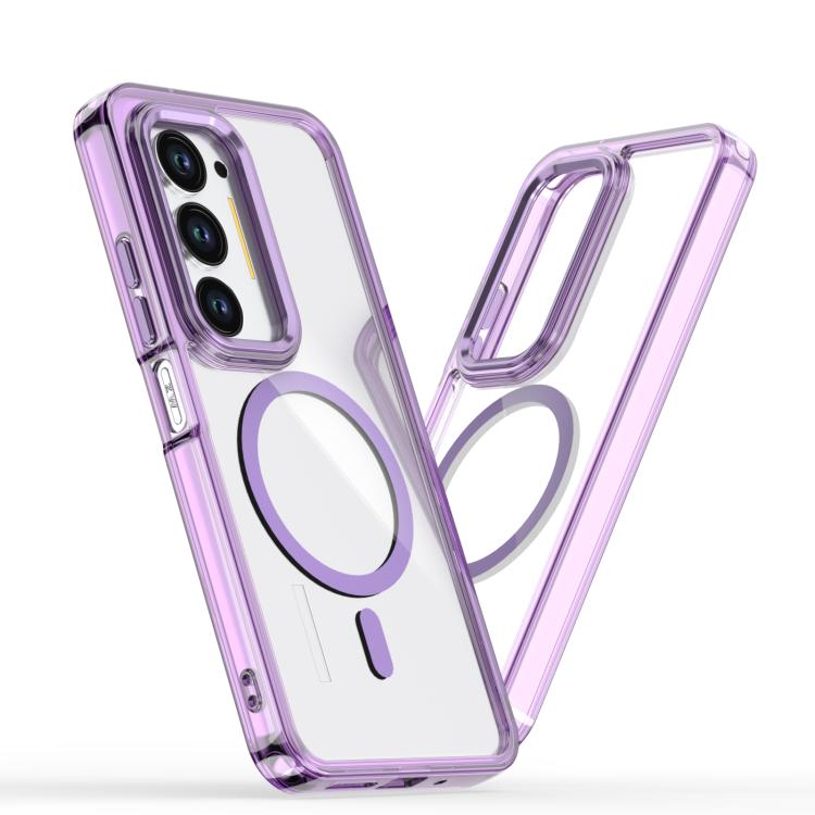 

For Redmi 15 5G Global / 15 4G SEA 169mm MagSafe Magnetic Clear Phone Case(Purple)