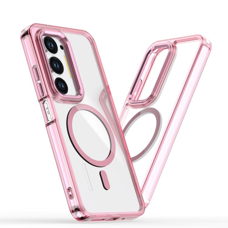 

For Redmi 15 5G Global / 15 4G SEA 169mm MagSafe Magnetic Clear Phone Case(Pink)