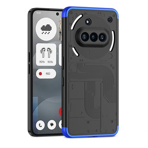 

For Nothing Phone 3a GKK Three Stage Splicing Full Coverage PC Phone Case(Black Blue)