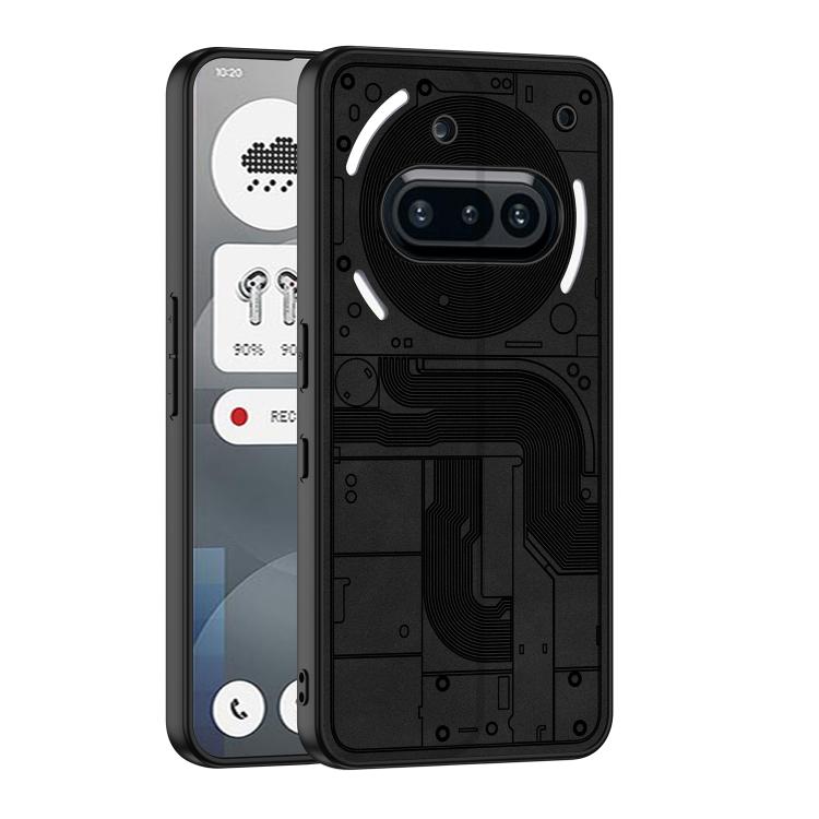 

For Nothing Phone 3a GKK Skin Feel Leather Frosted Phone Case(Black)