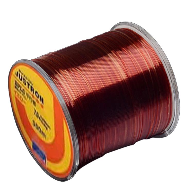 

0.6# 0.12mm 1.31kg Tension 500m Extra Strong Imported Raw Silk Nylon Fishing Line(Wine Red)