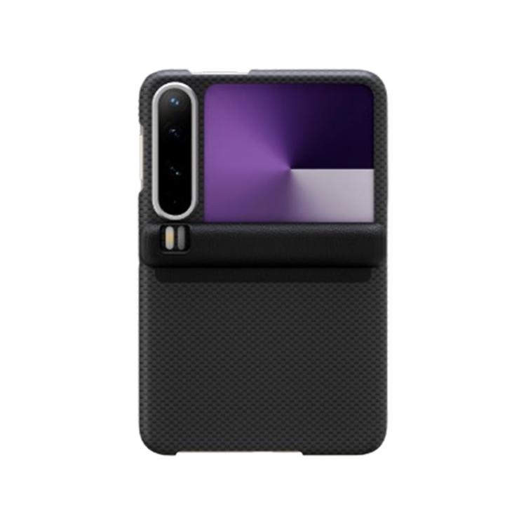 

For Huawei Pura X Mars Series Nanofiber Center Shaft Phone Case(Black)