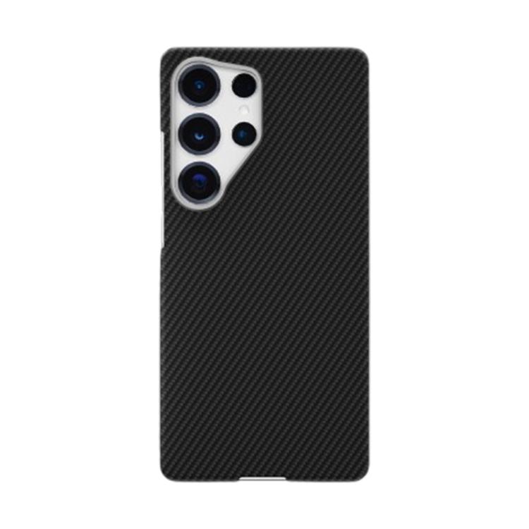

For Samsung Galaxy S25 Ultra 5G 600D Fine Grain Series Carbon Fiber MagSafe Phone Case(Black)