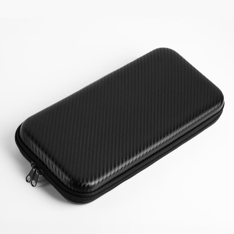 

For Nintendo Switch 2 Carbon Fiber Full Cover Shockproof Storage Bag(Black)