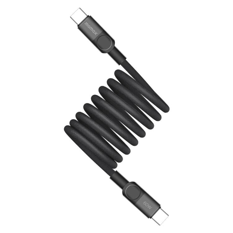 

Momax Mag.Link Magnetic 60W USB-C / Type-C to USB-C / Type-C Data Cable, Length:2m(Black)