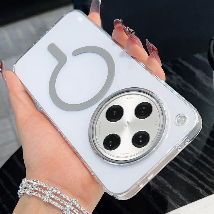 

For OPPO Find X8 Pro High Transparency PC MagSafe Phone Case(Grey)
