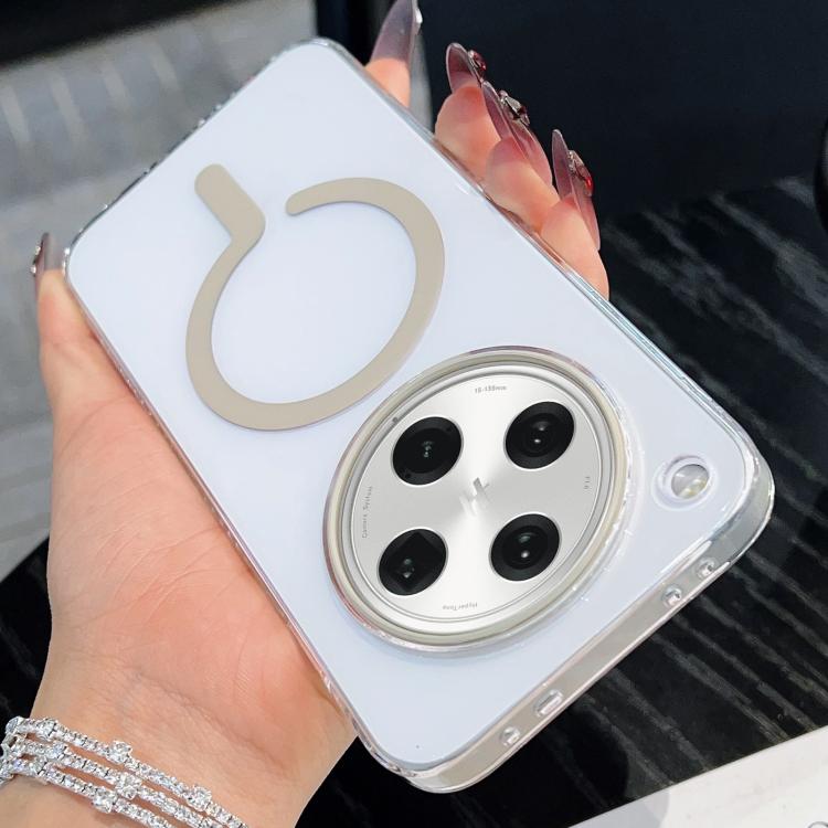 

For OPPO Find X8 Pro High Transparency PC MagSafe Phone Case(Titanium Grey)