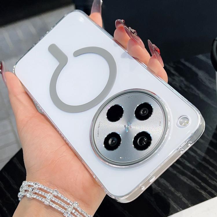 

For OPPO Find X8 High Transparency PC MagSafe Phone Case(Grey)