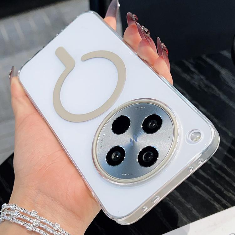 

For OPPO Find X8 High Transparency PC MagSafe Phone Case(Titanium Grey)