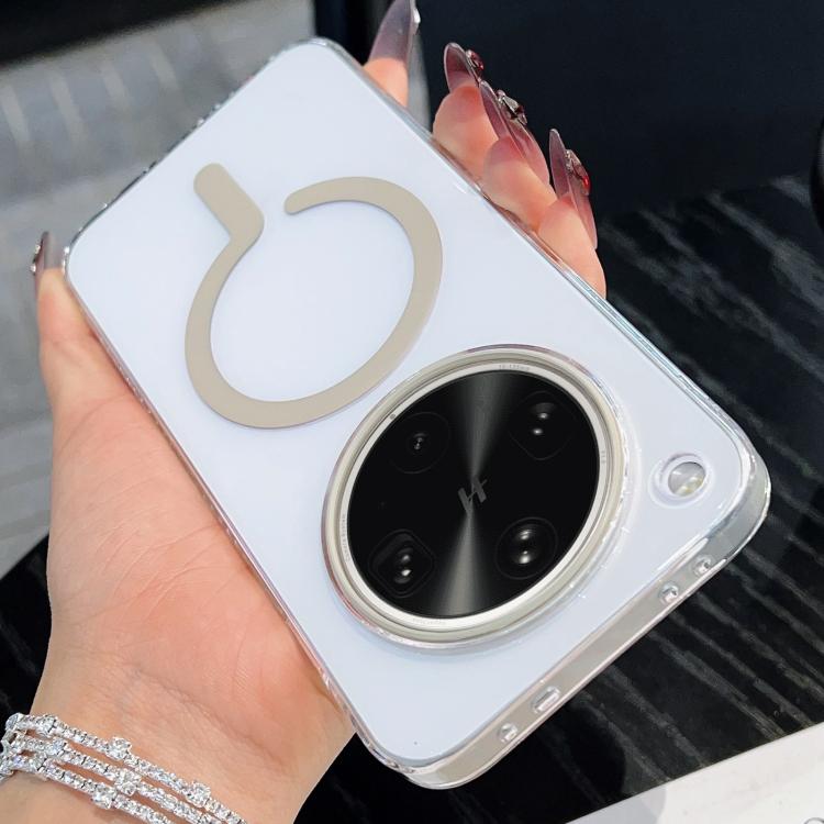 

For OPPO Find X8 Ultra High Transparency PC MagSafe Phone Case(Titanium Grey)