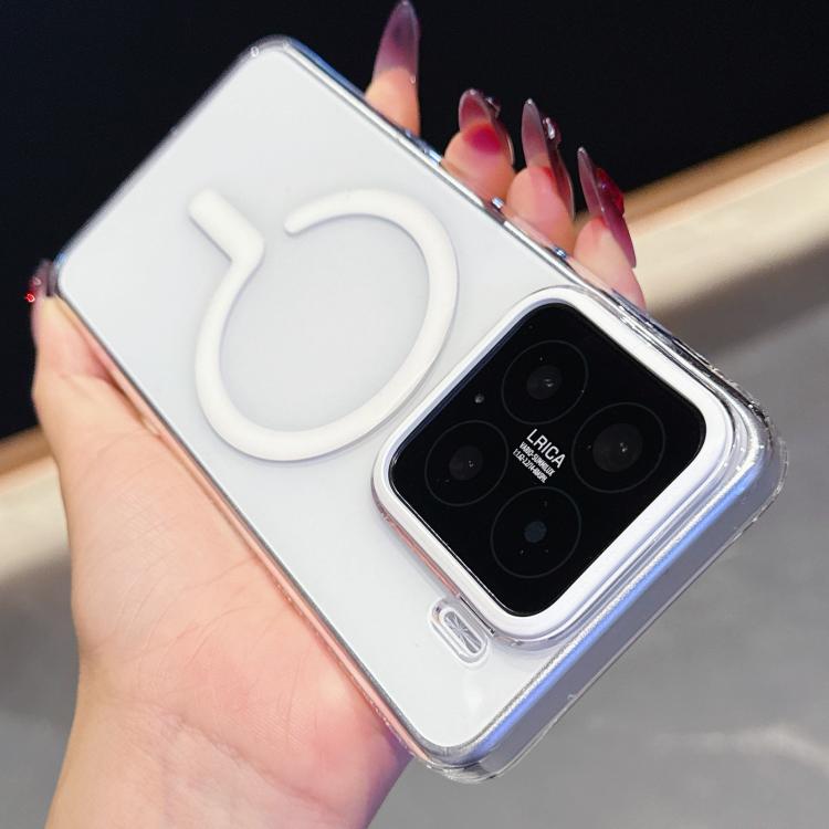 

For Xiaomi 15 High Transparency PC MagSafe Phone Case(White)