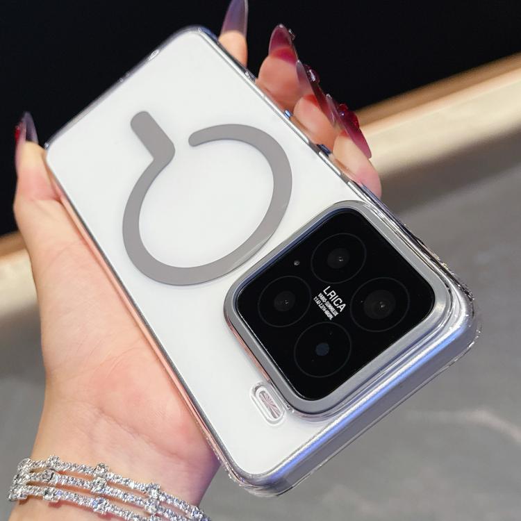

For Xiaomi 15 High Transparency PC MagSafe Phone Case(Grey)