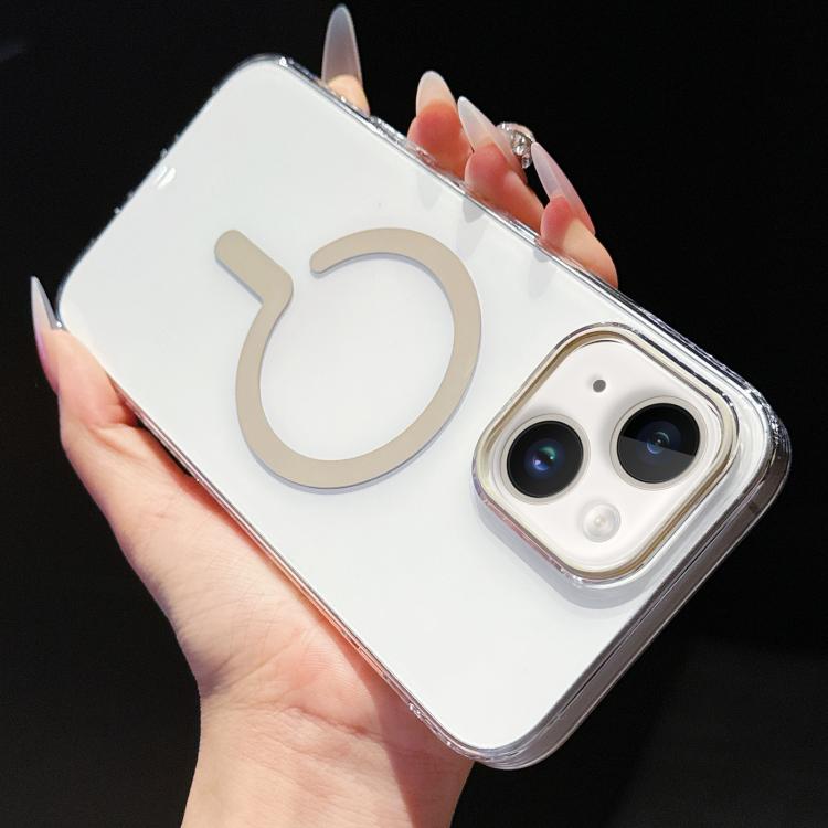 

For iPhone 15 High Transparency PC MagSafe Phone Case(Titanium Grey)