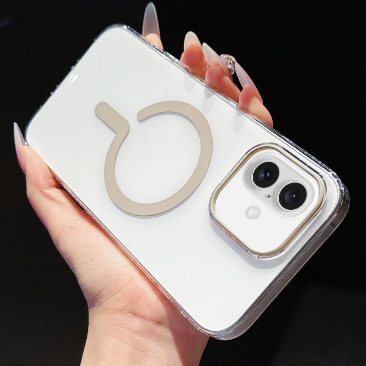 

For iPhone 16 High Transparency PC MagSafe Phone Case(Titanium Grey)