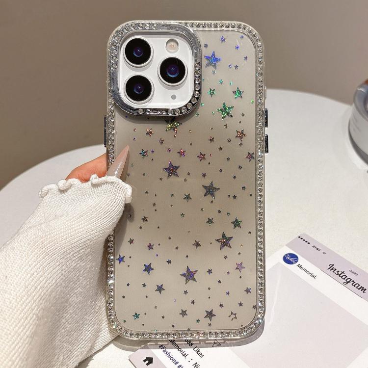 

For iPhone 11 Pro Max Holographic Starry Pattern TPU Hybrid IMD Full Coverage Phone Case(Brown)