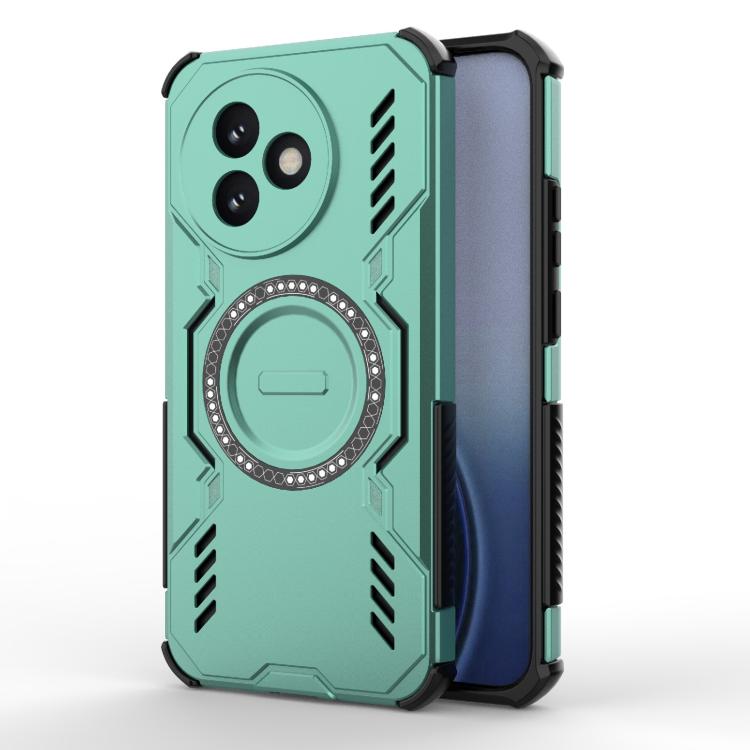 

For Redmi K80 Ultra 5G Butterfly Armor MagSafe Magnetic Ring Shockproof Phone Case(Light Green)