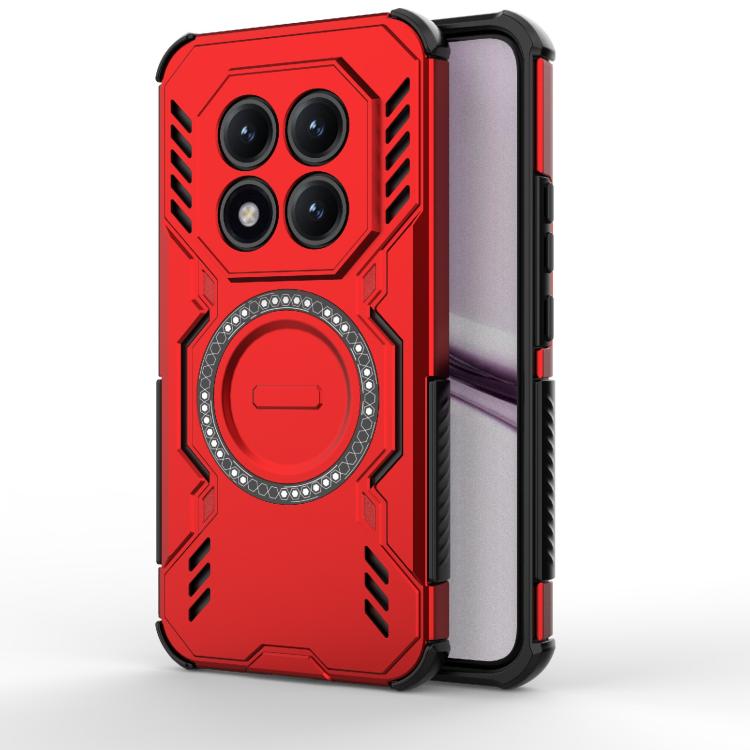 

For Redmi Note 15 5G Global 164mm Butterfly Armor MagSafe Magnetic Ring Shockproof Phone Case(Red)