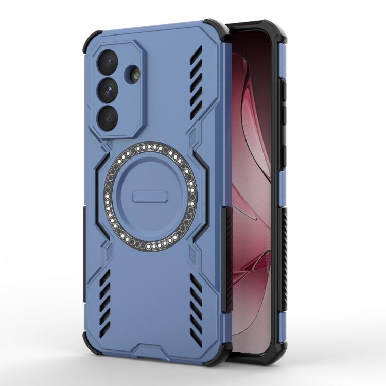 

For Samsung Galaxy A56 5G Butterfly Armor MagSafe Magnetic Ring Shockproof Phone Case(Blue)