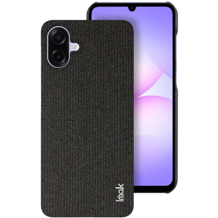 

For Samsung Galaxy A07 4G imak Ruiyi Series Cloth Texture PU + PC Phone Case(Black)