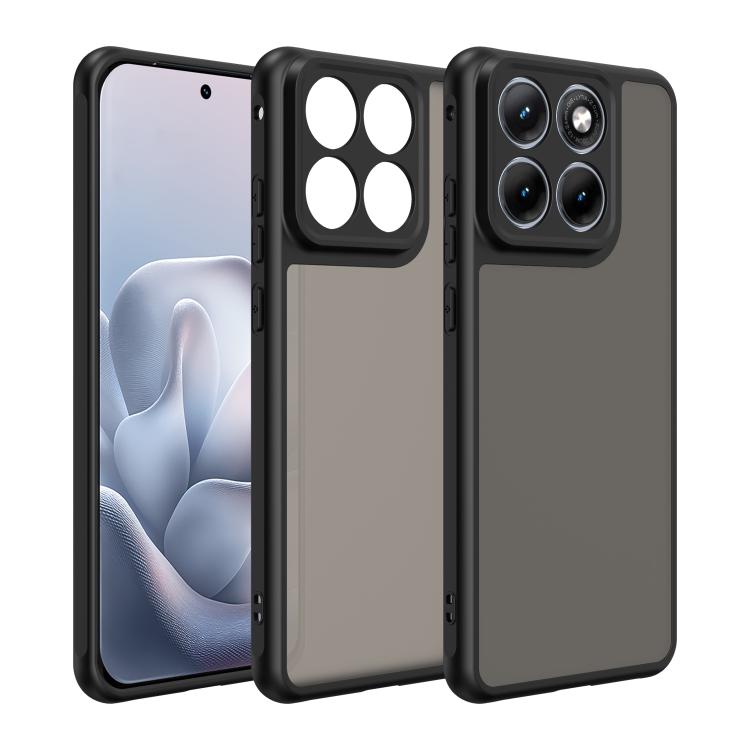 

For Motorola Edge 70 Fusion+ 5G Fan Dun Series TPU Hybrid PC Frosted Phone Case(Black)