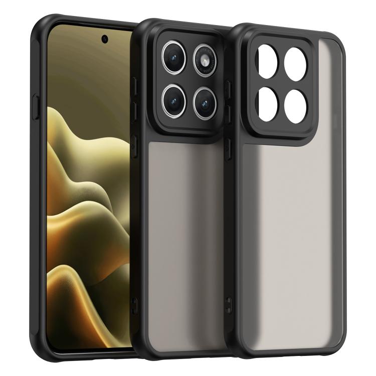 For Motorola Edge 5G 2026 Fan Dun Series TPU Hybrid PC Frosted Phone Case(Black)