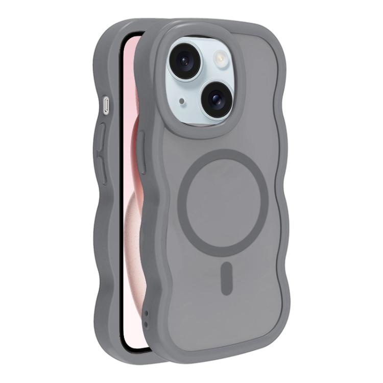 

For iPhone 15 Skin Feel MagSafe Phone Case(Grey)
