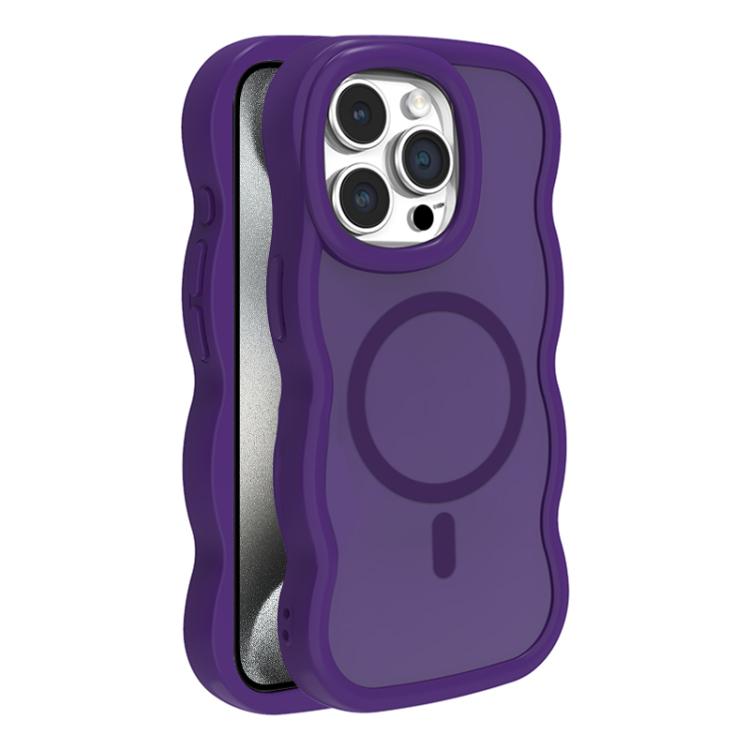 

For iPhone 15 Pro Max Skin Feel MagSafe Phone Case(Purple)