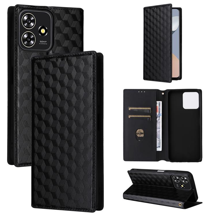 For ZTE Blade V50 Smart Axon 50 Lite Cubic Grid Texture Flip