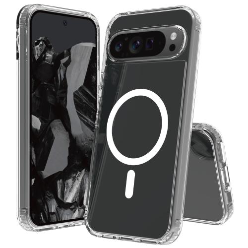 

For Google Pixel 9 Pro XL Skin Feel Transparent MagSafe Phone Case
