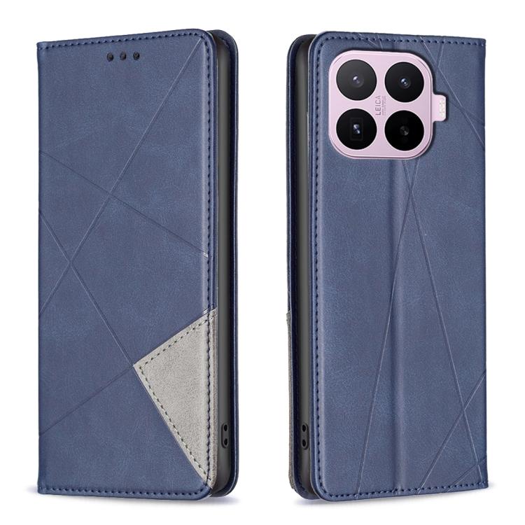 For Xiaomi 17T 5G Rhombus Texture Magnetic Leather Phone Case(Blue)