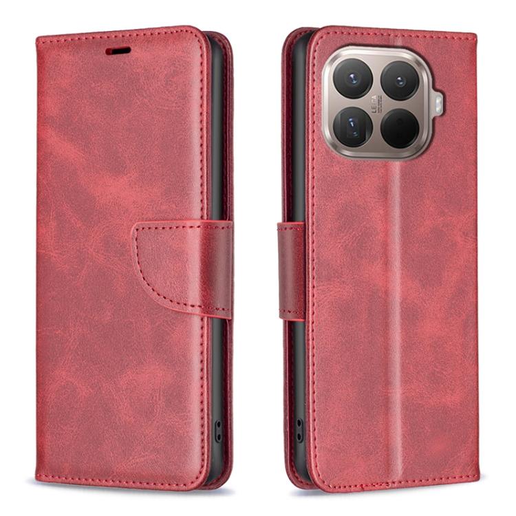 

For Xiaomi 15T Pro 5G Lambskin Texture Pure Color Flip Leather Phone Case(Red)