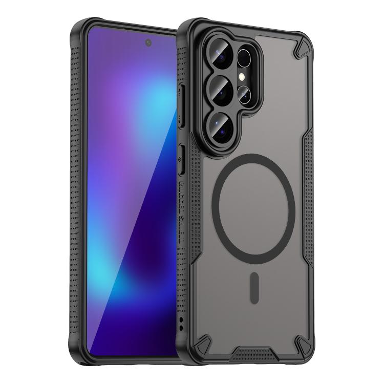 

For Samsung Galaxy S26 Ultra 5G Armor Glaze MagSafe Magnetic Phone Case(Black)