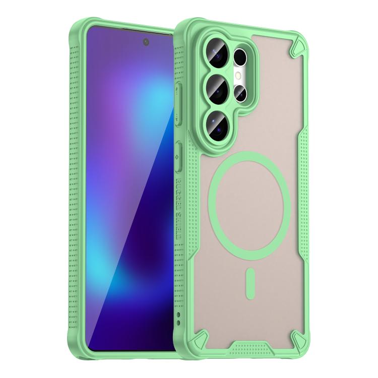 

For Samsung Galaxy S26 Ultra 5G Armor Glaze MagSafe Magnetic Phone Case(Green)