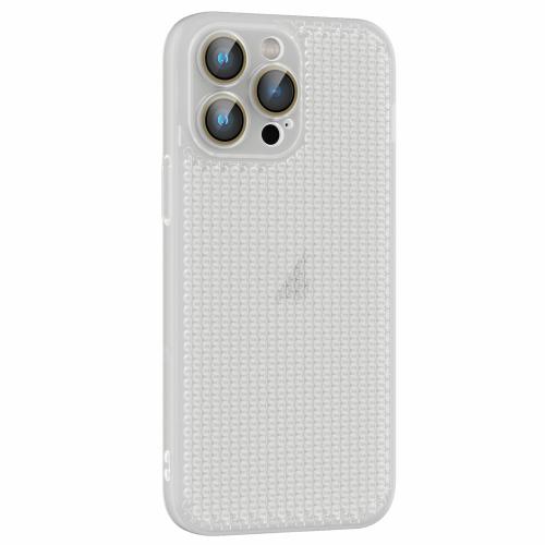 

For iPhone 15 Pro Ice Cream Dream Network Cooling PC Phone Case with Lens Film(Transparent)