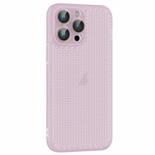 

For iPhone 13 Pro Max Ice Cream Dream Network Cooling PC Phone Case with Lens Film(Transparent Purple)