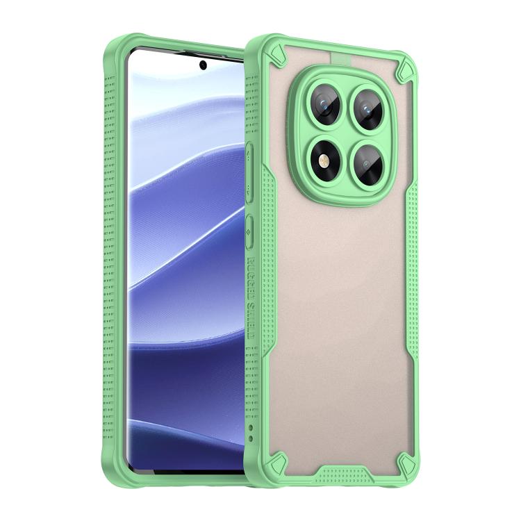 

For Redmi Note 14 Pro 5G Armor Glaze MagSafe Magnetic Phone Case(Green)