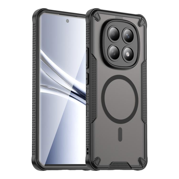 

For Redmi Note 15 4G / 5G Global 164mm Armor Glaze MagSafe Magnetic Phone Case(Black)