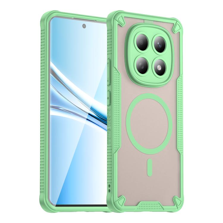 

For Redmi Note 15 4G / 5G Global 164mm Armor Glaze MagSafe Magnetic Phone Case(Green)