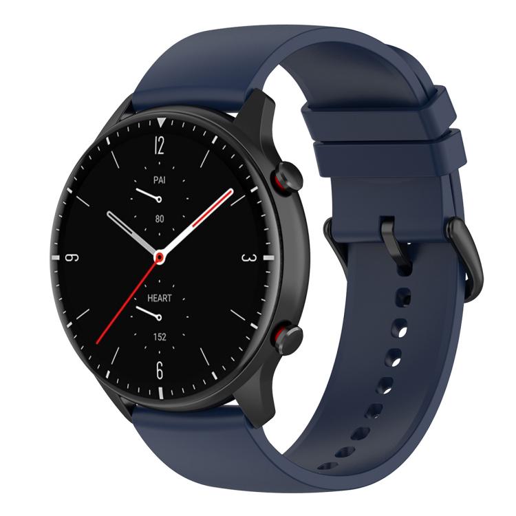 

22mm Round Tail Silicone Watch Band(Midnight Blue)