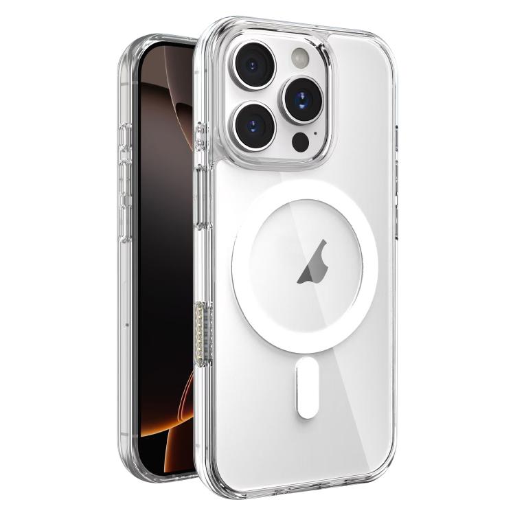 

For iPhone 16 Pro AI Photo Button PC Hybrid TPU MagSafe Phone Case(Transparent)