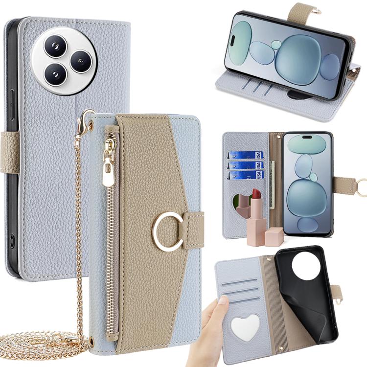 

For Xiaomi Civi 5 Pro 5G Crossbody Litchi Texture Leather Phone Case(Blue)
