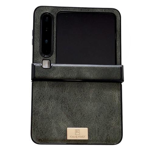 

For Huawei Pura X Crazy Horse Texture Three-stage Leather Phone Case(Green)